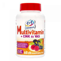 1x1 Vitamin 1x1 Vitamin multivitamin +Cink +Vas erdei gyümölcs ízű rágótabletta 60 db