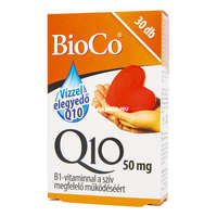 BioCo BioCo vízzel elegyedő Q10 50 mg + B1-vitamin kapszula 30 db