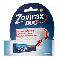 Zovirax Zovirax Duo 50 mg/g és 10 mg/g krém ajakherpeszre 2 g