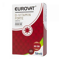 Eurovit Eurovit D-vitamin forte 3000NE étrend-kiegészítő tabletta 60 db