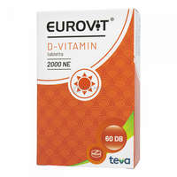 Eurovit Eurovit D-vitamin 2000NE étrend-kiegészítő tabletta 60 db