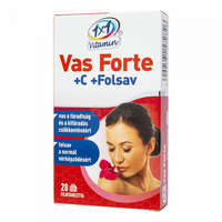 1x1 Vitamin 1×1 Vitamin Vas Forte + C-vitamin + Folsav filmtabletta 28 db