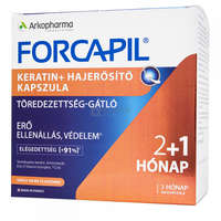 Forcapil Forcapil Keratine + hajerősítő kapszula 180 db