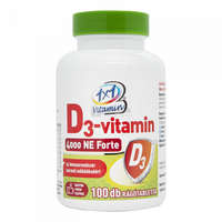1x1 Vitamin 1×1 Vitamin D3-vitamin 4000 NE Forte lime ízű rágótabletta édesítőszerrel 100 db