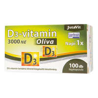 JutaVit JutaVit D3-vitamin 3000 NE 100 db Olíva lágykapszula