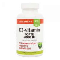 Interherb Interherb XXL D3-vitamin Forte 4000 IU kapszula 90 db