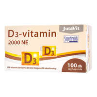 JutaVit JutaVit D+-vitamin 2000 NE étrend-kiegészítő kapszula 100 db