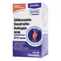 JutaVit JutaVit Glükozamin Kondroitin Kollagén MSM D + C-vitamin tabletta 120 db