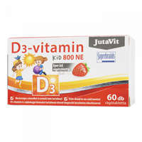 JutaVit JutaVit D3-vitamin Kid 800 NE 20 mcg eper ízű rágótabletta 60 db