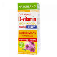 Naturland Naturland D-vitamin 4000 NE +Echinacea étrend-kiegészítő csepp 30 ml