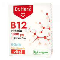 Dr. Herz Dr. Herz B12 + szerves cink kapszula 1000 Mcg 60 db