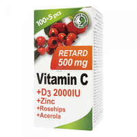 Dr. Chen Dr. Chen C-vitamin 500 mg D + Zn + Csipkebogyó + Acerola retard filmtabletta 105 db