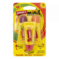 Carmex Carmex mini pack eper, cseresznye, ananász-menta tubusos ajakápolók 3 x 5 g