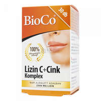 BioCo Bioco Lizin C + Cink Komplex tabletta 30 db