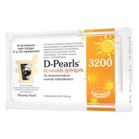 Pharma Nord Pharma Nord D-Pearls 3200 D3-vitamin gyöngykapszula 80 db