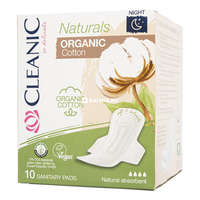 Cleanic Cleanic Naturals Organic Cotton éjszakai egészségügyi betét 10 db