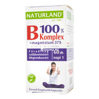 Naturland Naturland B 100 % komplex + magnézium 375 mg kapszula 60 db