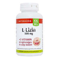 Interherb Interherb L-Lizin 500 mg + C-vitamin kapszula 90 db