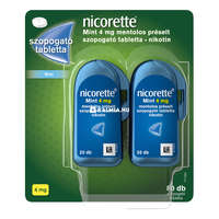 Nicorette Nicorette Mint 4 mg mentolos préselt szopogató tabletta 80 db