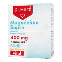 Dr. Herz Dr. Herz Magnézium Supra 400 mg + Szerves Cink kapszula 60 db