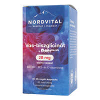 Nordvital Nordvital Vas-biszglicinát 28 mg + folát kapszula 60 db