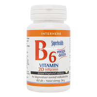 Interherb Interherb B6-vitamin 20 mg tabletta 60 db