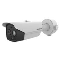 Hikvision HeatPro IP hő- (256x192) 50°x37° és láthatófény (4 MP) kamera;-20°C-550°C; villogó fény/hangriasztás