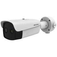 Hikvision IP hő- (384x288) 37,5°x28,5° és láthatófény (4 MP) kamera; ±2°C; -20°C-550°C; korrózióálló