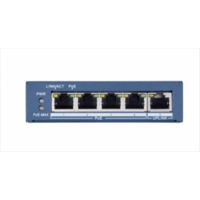 Hikvision 5 portos Gbit PoE switch (65 W); 4 PoE + 1 uplink port; nem menedzselhető