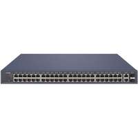 Hikvision 52 portos Gbit PoE switch (470 W); 48 PoE +/ 2 RJ45 + 2 SFP uplink port; smart menedzselhető