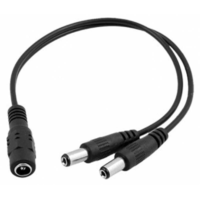 Nestron DC csatlakozó elosztó; 1x aljzat; 2x dugó