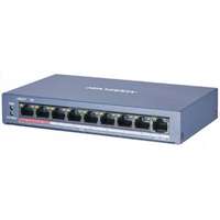 Hikvision 9 portos PoE switch (60 W); 8 PoE + 1 uplink port; nem menedzselhető