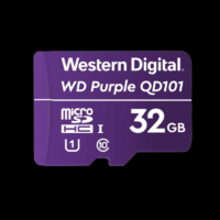 Western Digital WD Purple 32GB micro SD kártya; microSDHC; Class 10 UHS-I; 24/7; 100MB/s-60MB/s