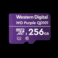 Western Digital WD Purple 256GB micro SD kártya; microSDXC; Class 10 UHS-III; 24/7; 100MB/s-60MB/s