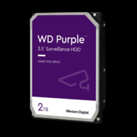 Western Digital WD Purple; 2 TB biztonságtechnikai merevlemez; 24/7 alkalmazásra; nem RAID kompatibilis