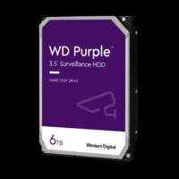 Western Digital WD Purple; 6 TB biztonságtechnikai merevlemez; 256 MB cache; 24/7 alkalmazásra;nem RAID kompatibilis