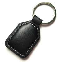 Nestron Beléptető kulcstartó tag; Mifare; fekete bőr