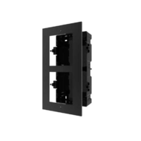 Hikvision Moduláris IP video-kaputelefon szerelőkeret süllyesztő keret, 2 modulos, alumínium, fekete