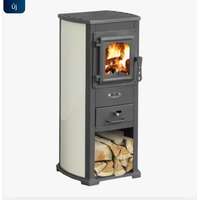 Berna Lux szabadonálló öntöttvas ajtós kandalló bézs