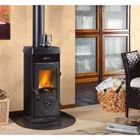 La Nordica SUPER JUNIOR acéllemez fatüzelésű kályha (5 kW / fekete)