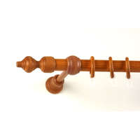 28 mm-es fa rúdkarnis szett - 1 rudas - cseresznye - 120 cm