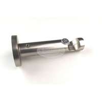 Nikkel-matt színű modern fém karnistartó konzol - 1 rudas