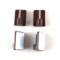 Öntapadós vitrázs kampó / vitrázspálca tartó 4 db/cs. - barna