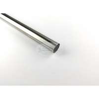 Nemesfém (fényes inox) színű fém karnisrúd 16 mm átmérőjű