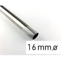 Nemesfém színű fém karnisrúd 16 mm átmérőjű - 120 cm