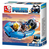 Sluban Sluban Police - 4 into 1 rendőrségi csónak építőjáték készlet