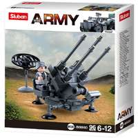 Sluban Sluban Army WWII - 4 into 1 német légvédelmi tüzérség építőjáték készlet
