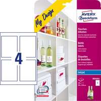 AVERY ZWECKFORM Etikett, borosüveghez, 90x120 mm, AVERY ZWECKFORM, 20 etikett/csomag
