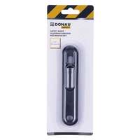 DONAU Univerzális kés, cserélhető pengével, 18 mm, DONAU "Safety", fekete