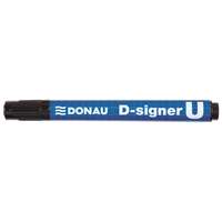 DONAU Alkoholos marker, 2-4 mm, kúpos, DONAU "D-signer U", fekete